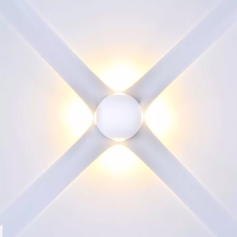 LAMPA LED PERETE 4W IP65 3000K ALB CALD [6]