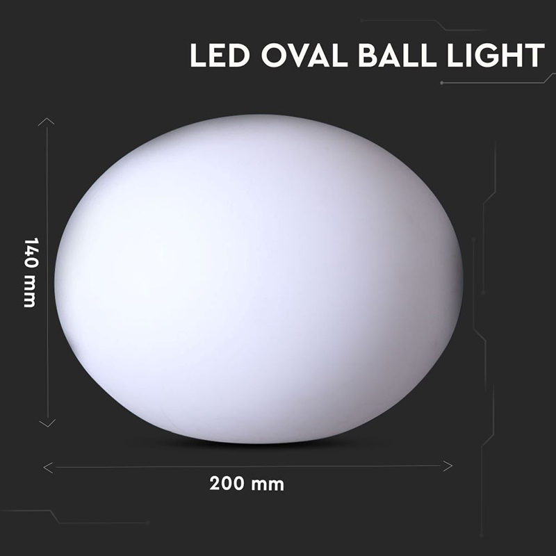 LAMPA LED RGB DECORATIVA EXTERIOR IP67 20X14CM [3]