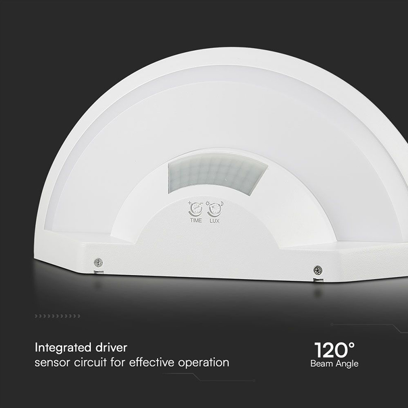 LAMPA PERETE LED 10W IP54 SENZOR DE MISCARE 3IN1 - ALB [12]