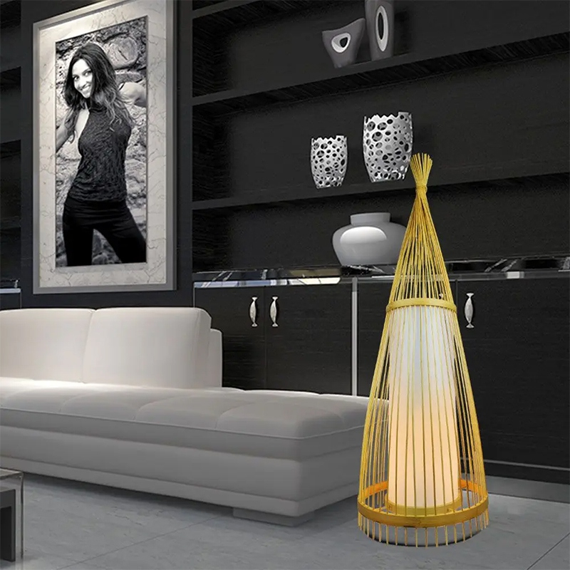 LAMPA PODEA DIN RATTAN SOCLU E27 150CM [6]