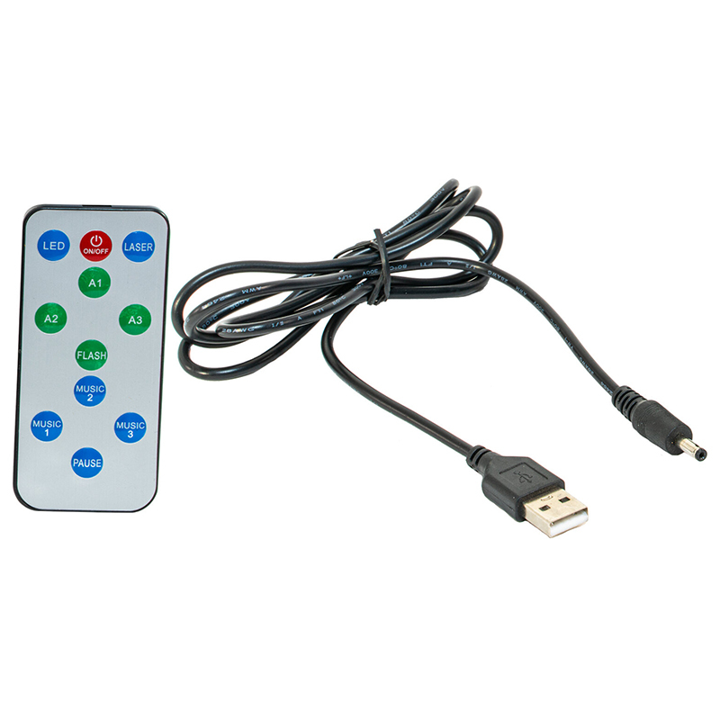 MINI LASER 160MW + EFECT LED RGB 3W [8]