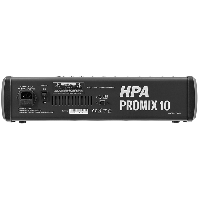 MIXER DIGITAL 10 CANALE 48V BT/USB/SD [4]