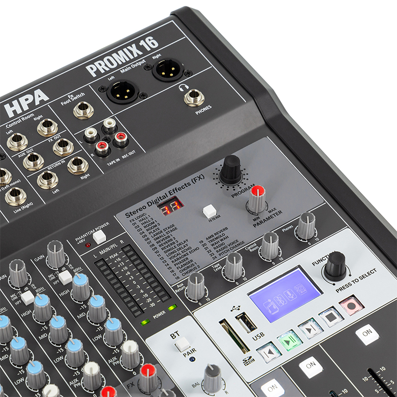 MIXER DIGITAL 16 CANALE 48V BT/USB/SD [7]