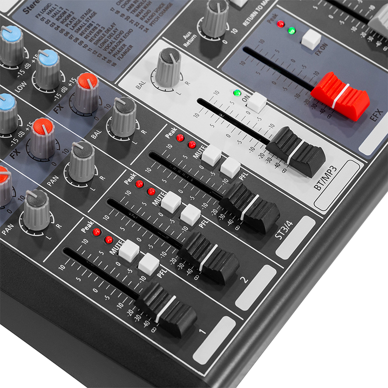 MIXER DIGITAL 4 CANALE 48V BT/USB/SD [8]