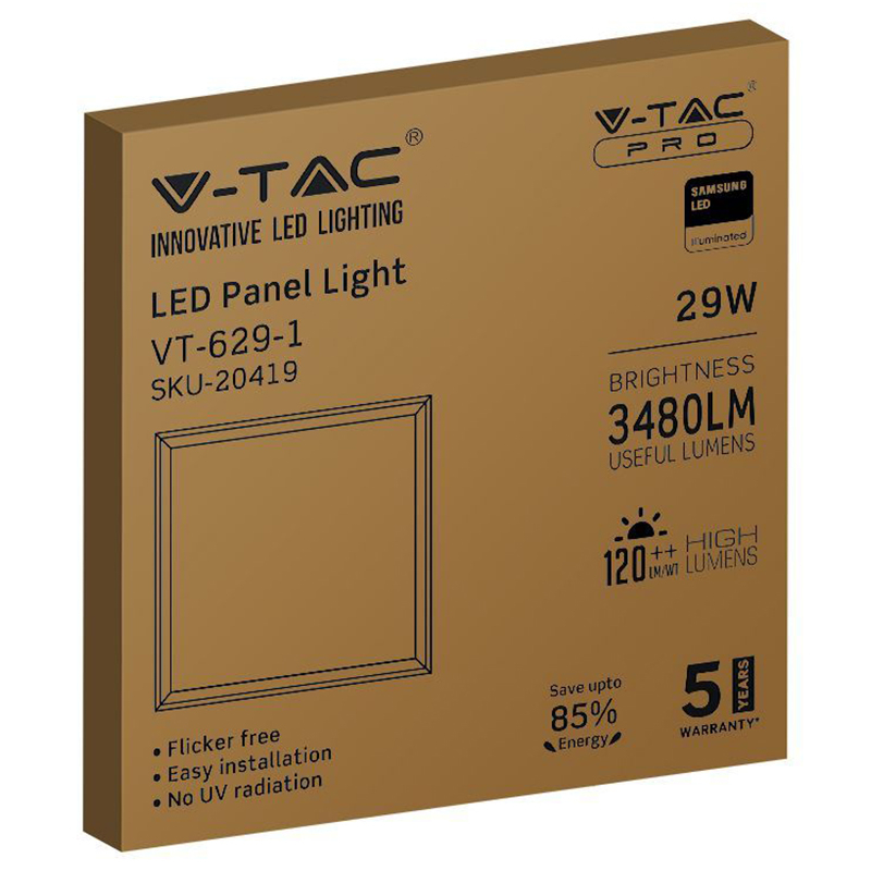 PANOU LED 60x60 29W 120LM/W  4000K ALB NEUTRU [4]