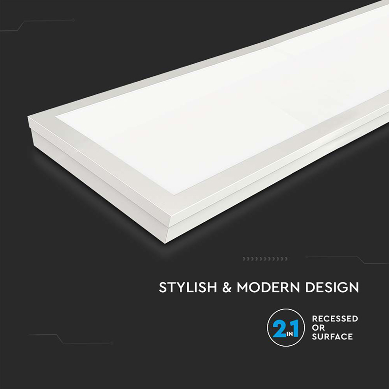 Panou LED Aplicabil 36W 120x30cm 6500K Alb Rece V-TAC SKU-216626 [7]
