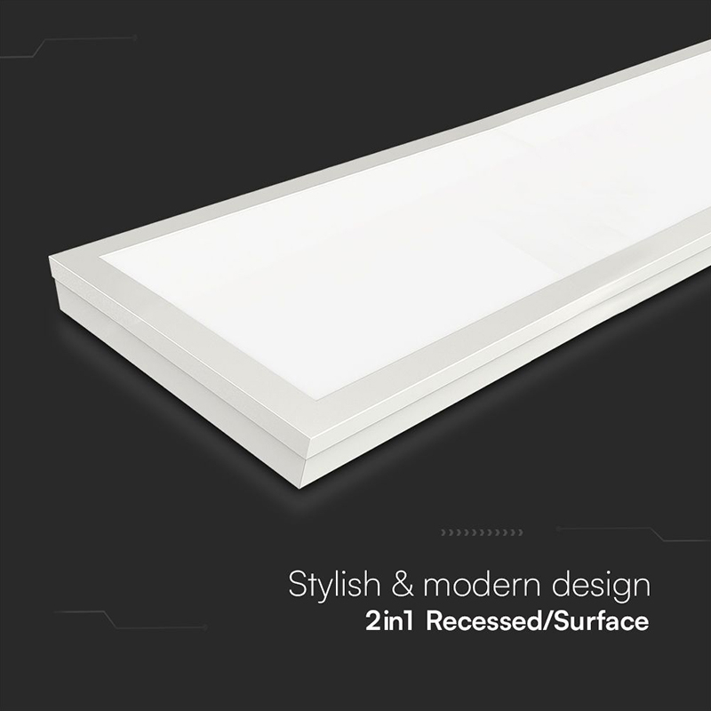 PANOU LED APLICABIL 40W 120 X 30CM 6500K ALB RECE CIP SAMSUNG [6]