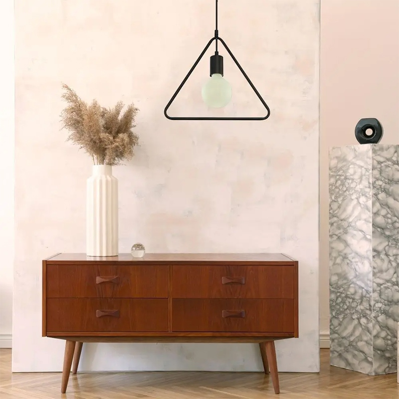 PENDUL TAVAN MAX E27 60W IP20 MODEL GEOMETRIC - NEGRU MAT [6]