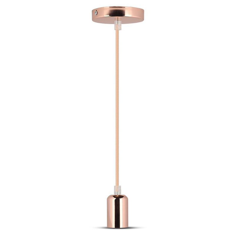 PENDUL TAVAN SOCLU E27 METAL GOLD ROSE [2]