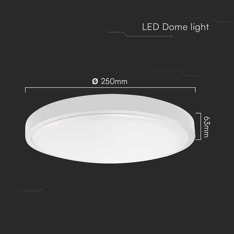 PLAFONIERA 18W IP44 4000K ALB NEUTRU - ALB [4]