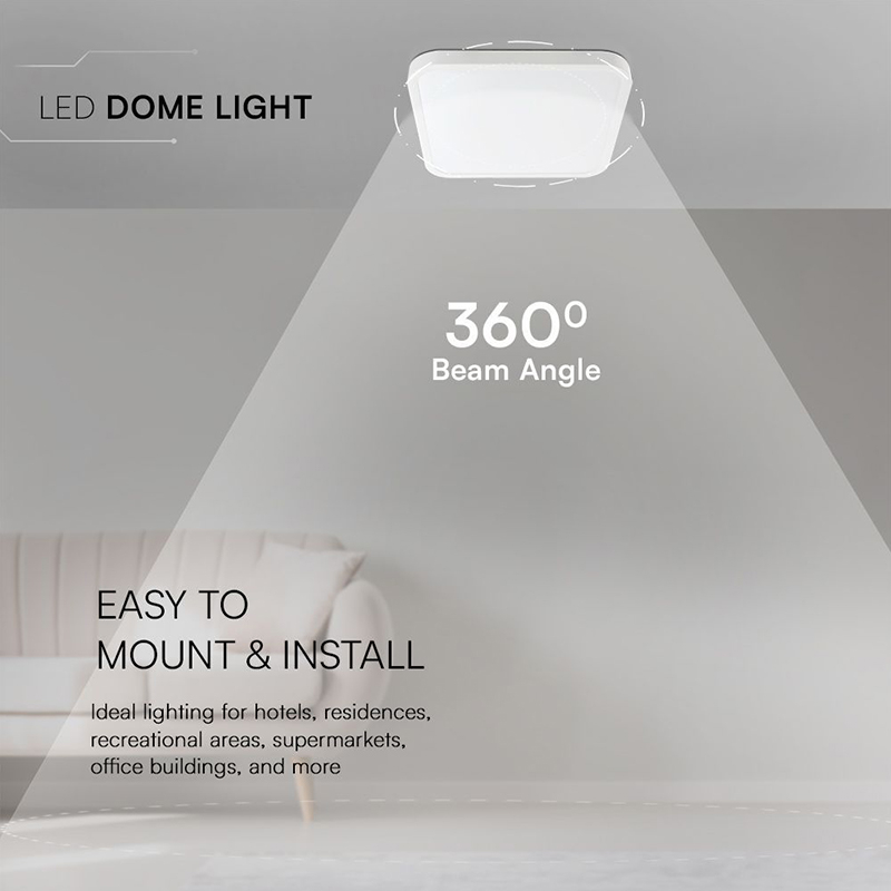 PLAFONIERA 18W IP44 4000K ALB NEUTRU - ALB [7]