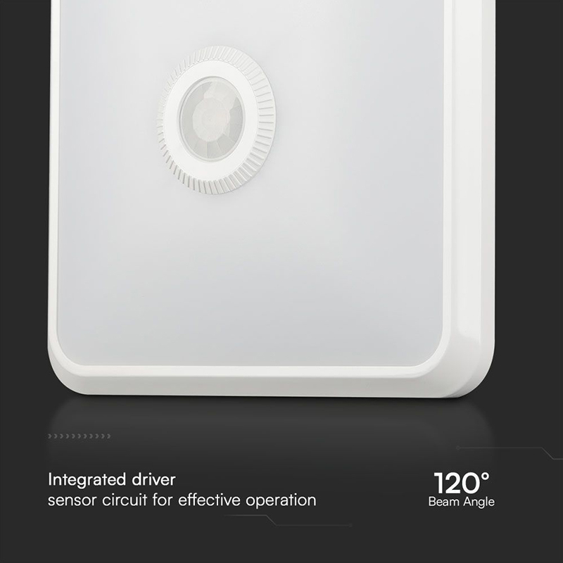 PLAFONIERA LED 12W IP20 SENZOR DE MISCARE 3IN1 - ALB [4]