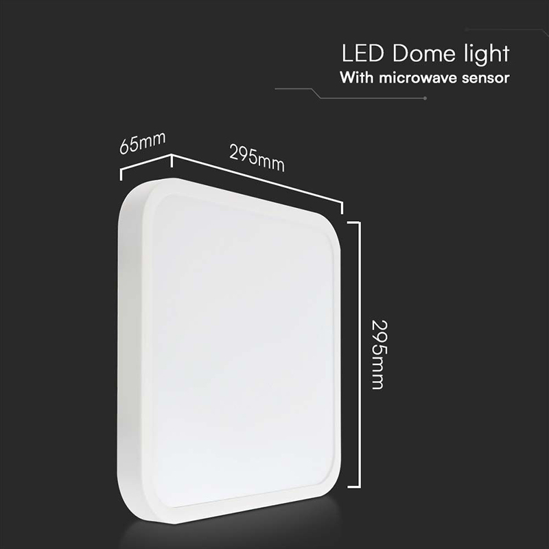 PLAFONIERA LED 18W 4000K IP44 CU SENZOR DE MISCARE - ALB [6]