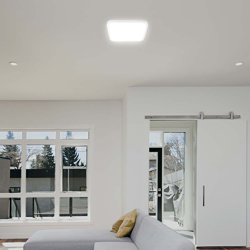 PLAFONIERA LED 18W 4000K IP44 CU SENZOR DE MISCARE - ALB [12]