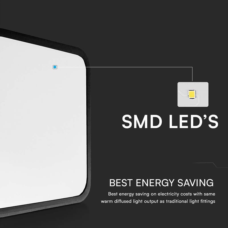 PLAFONIERA LED 18W IP44 CU SENZOR 4000K ALB NEUTRU - NEGRU [8]