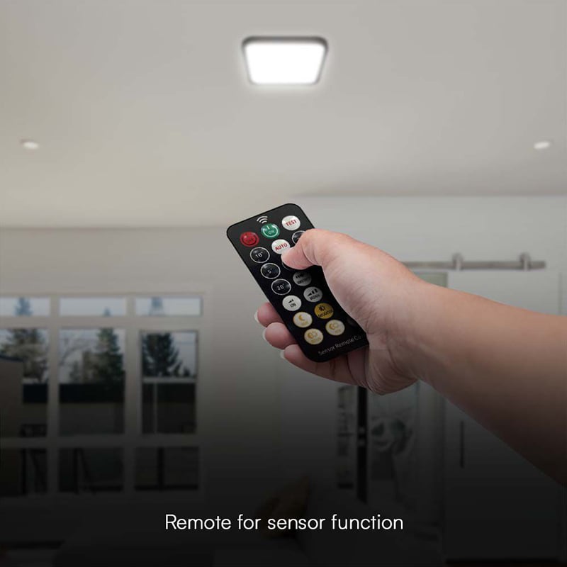 PLAFONIERA LED 18W IP44 CU SENZOR 4000K ALB NEUTRU - NEGRU [10]