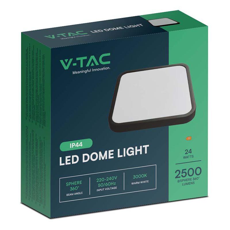 PLAFONIERA LED 24W 4000K IP44 - NEGRU [3]