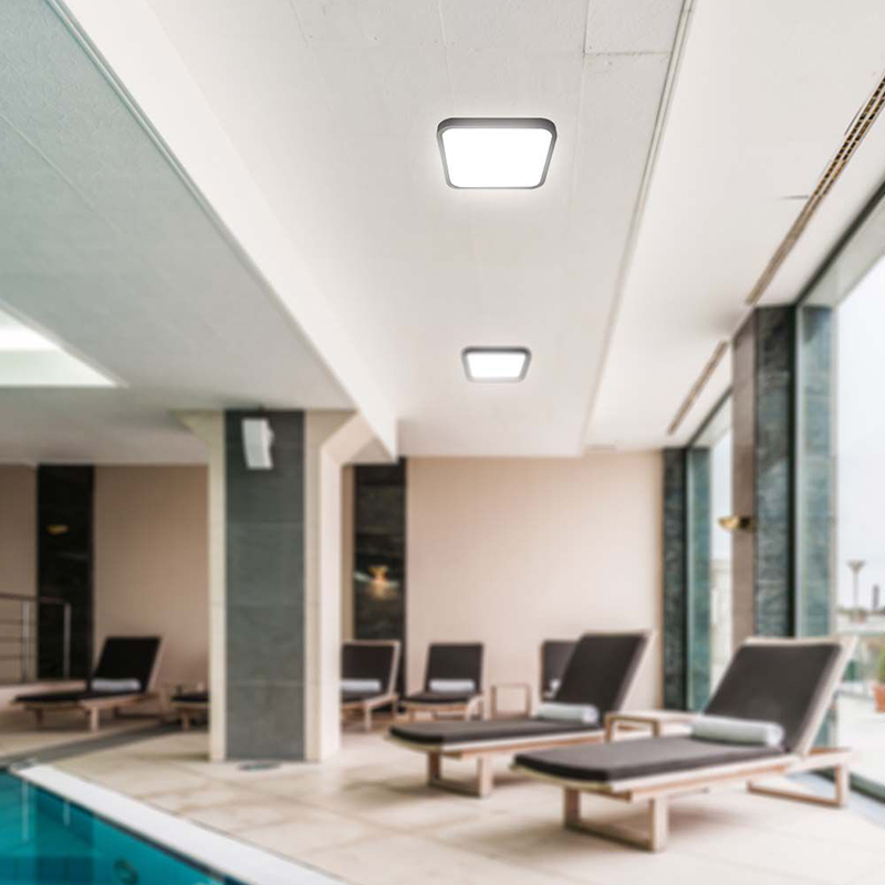 PLAFONIERA LED 48W IP44 4000K ALB NEUTRU - NEGRU [9]