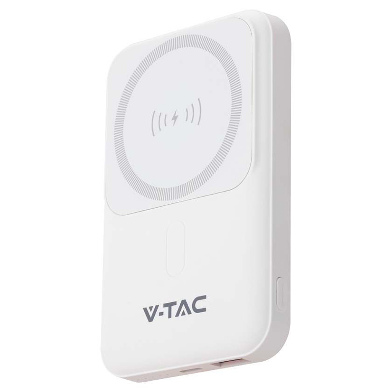 POWER BANK 10000MAH CU INEL MAGNETIC INCARCARE WIRELESS - ALB [2]