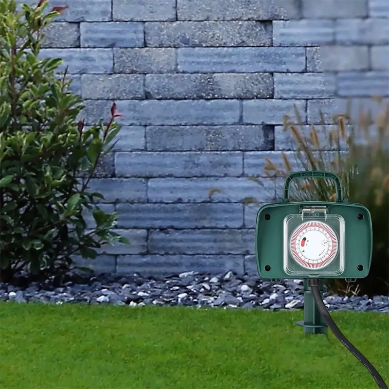 PRELUNGITOR DE EXTERIOR TARUS 2 CAI 3M(3G1.5MM2) IP44 CU TIMER [6]