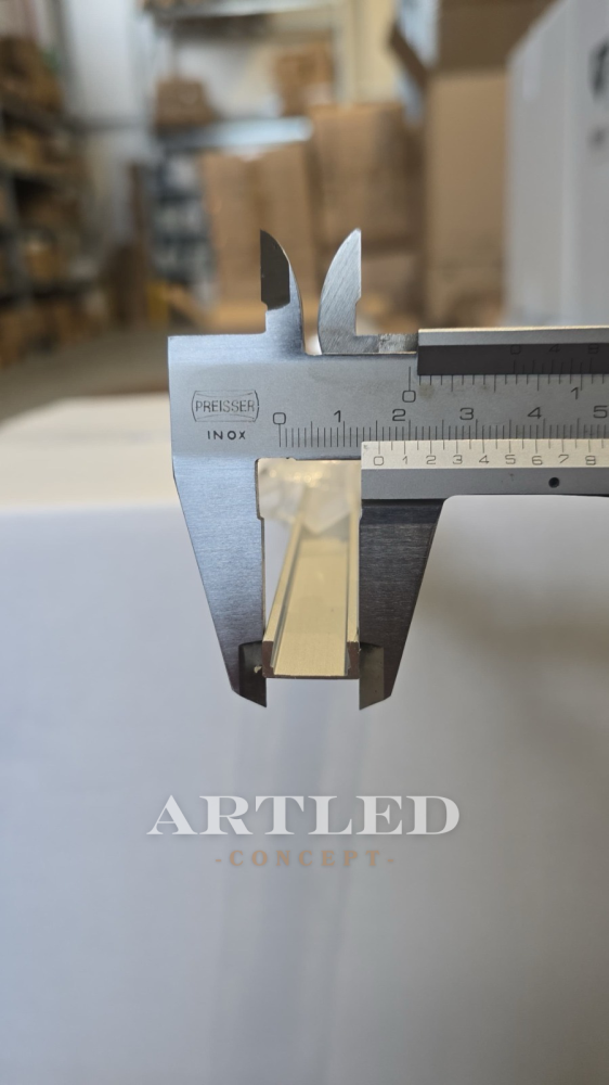 Profil Aluminiu pentru Bandă LED 2m 16x7mm Alb V-TAC SKU-3370 [2]