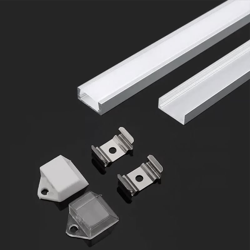 Profil Aluminiu pentru Bandă LED 2m 16x7mm Alb V-TAC SKU-3370 [5]