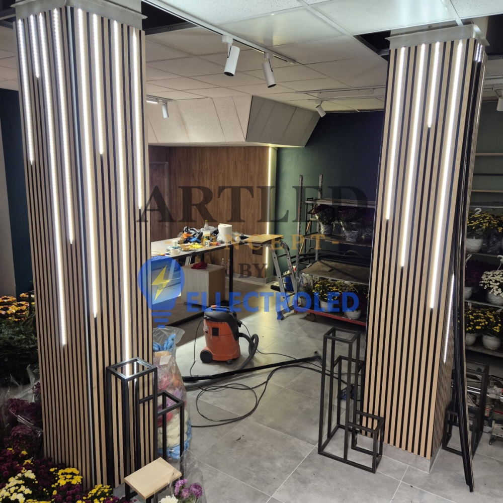 Profil Aluminiu pentru Bandă LED 2m 16x7mm Alb V-TAC SKU-3370 [3]