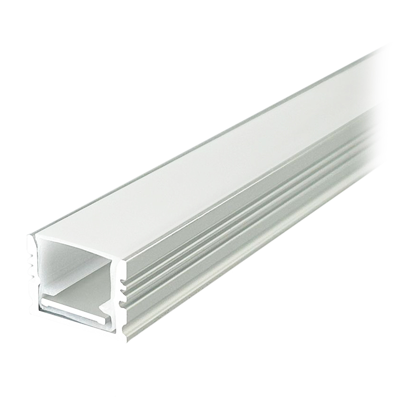PROFIL ALUMINIU PENTRU BANDA LED 2M 17MM X 14MM - ARGINTIU [2]