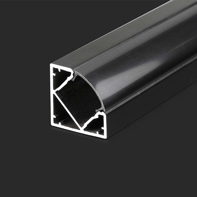 PROFIL ALUMINIU PENTRU BANDA LED 2M 19MM X 19MM - NEGRU [3]