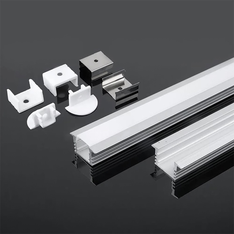 PROFIL ALUMINIU PENTRU BANDA LED 2M 24.5MM X 12.2MM MAT [3]