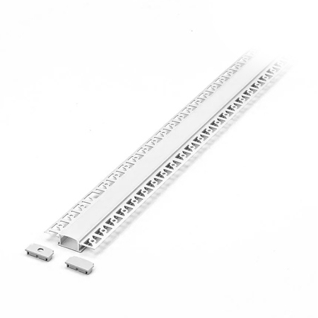 PROFIL ALUMINIU PENTRU BANDA LED INCASTRAT PENTRU RIGIPS 2M IP20 [1]