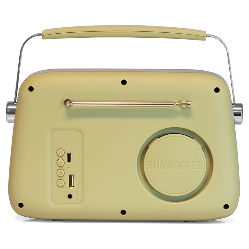 RADIO FM PORTABIL NOSTALGIA 15W CU FUNCTIE BLUETOOTH/AUX -OLIVE [5]