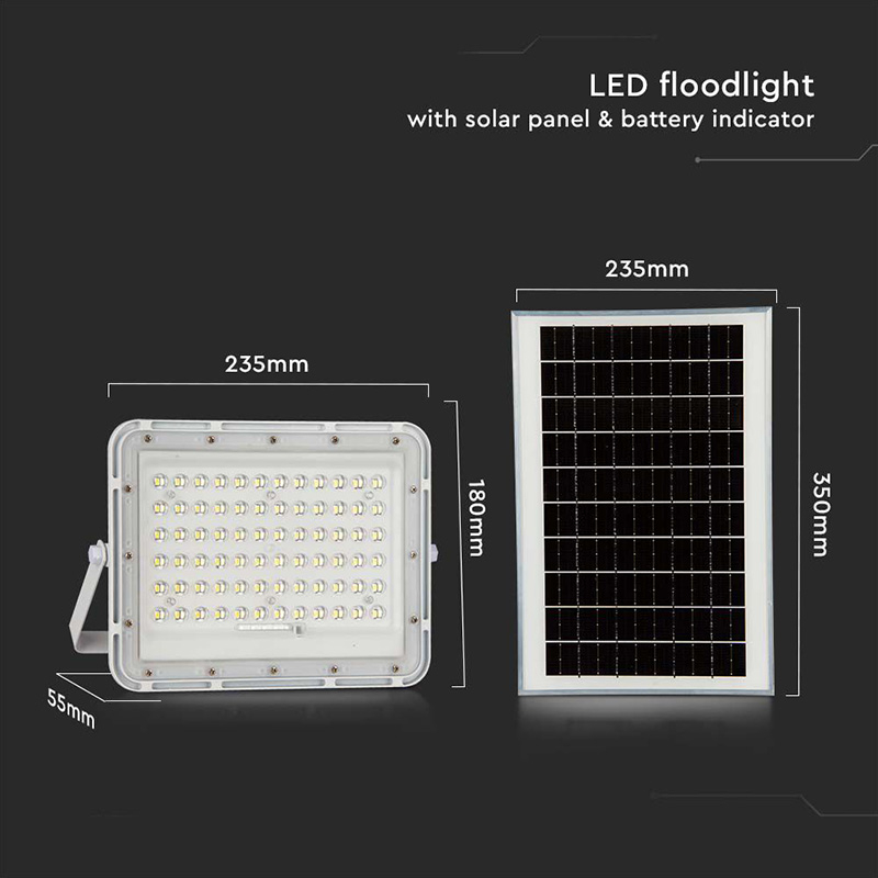 REFLECTOR CU INCARCARE SOLARA 15W 1200LM 6400K - ALB [10]