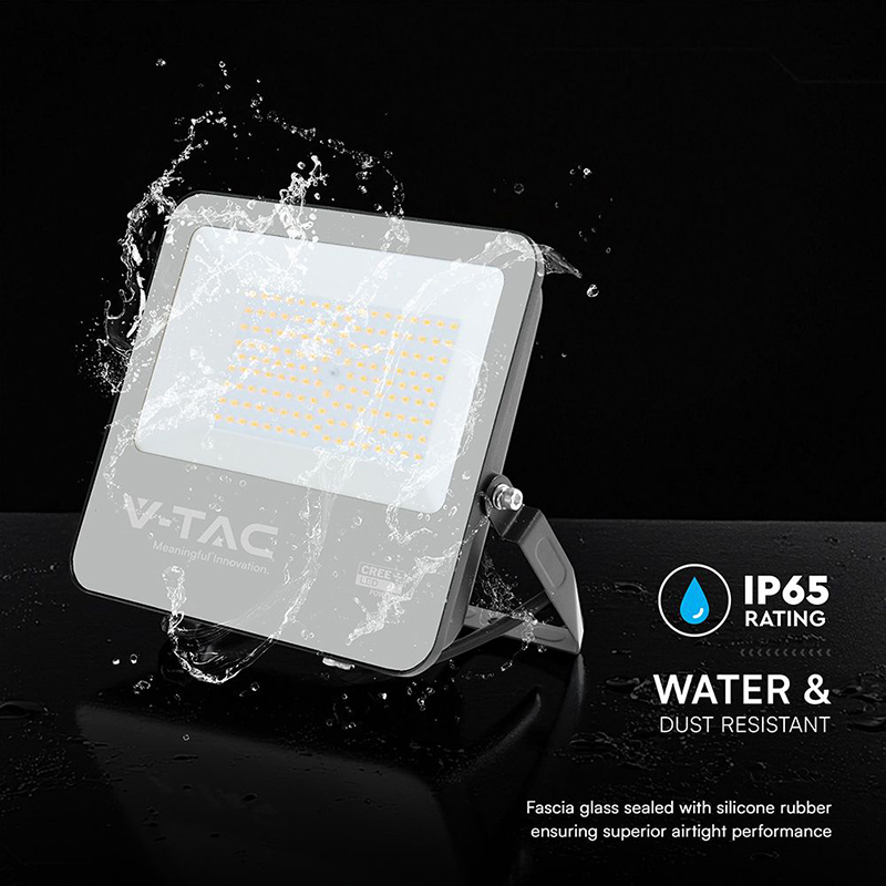 REFLECTOR LED 100W 135LM/W 6500K IP65 CABLU 1M CIP CREE - NEGRU/GRI [9]