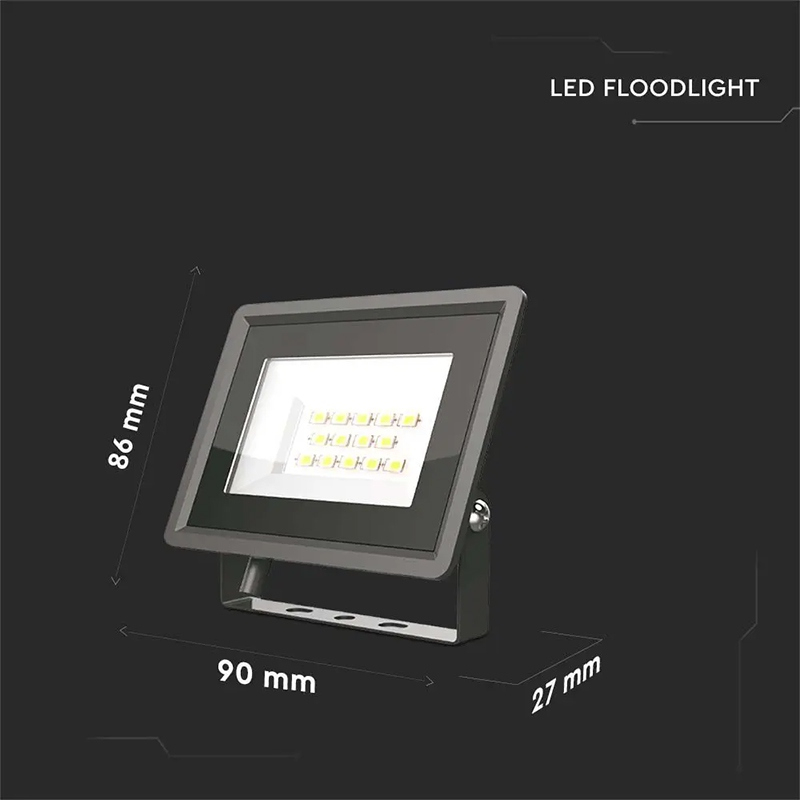 REFLECTOR LED SMD 10W 3000K IP65 - NEGRU [5]