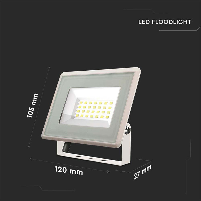 REFLECTOR LED SMD 20W 6500K IP65 - ALB [5]