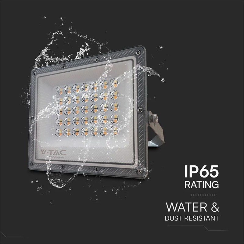 REFLECTOR LED SMD 30W 3IN1 IP65 CABLU - GRI [10]