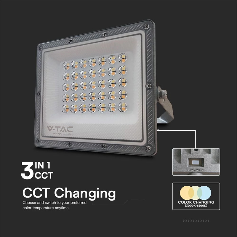 REFLECTOR LED SMD 30W 3IN1 IP65 CABLU - GRI [6]