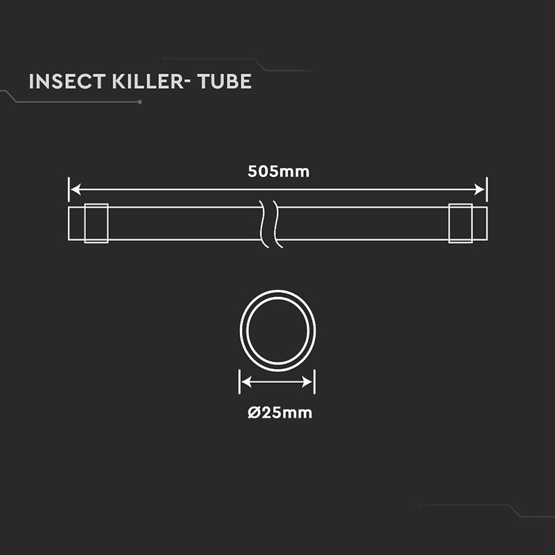 REZERVA TUB T8 UV ANTI-INSECTE 15W 25X505MM [4]