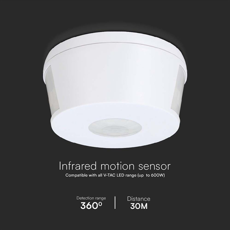 SENZOR DE MISCARE 1000W 360GR IP20 - ALB [5]