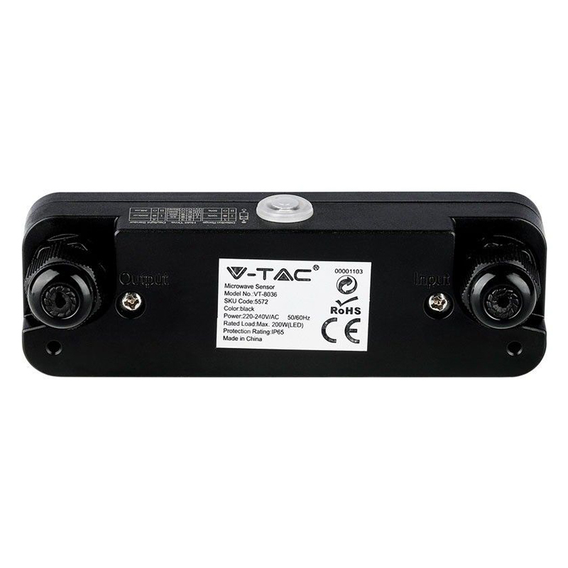 SENZOR MISCARE PENTRU REFLECTOARE LED MAX 200W IP65,NEGRU [3]