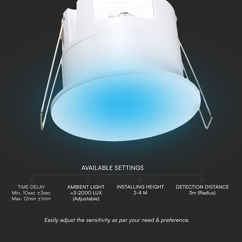 SENZOR PREZENTA ACOPERIRE 3M 1000W IP65 - ALB [6]
