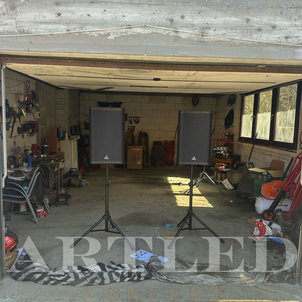 Set suport boxe reglabile 72-130 cm max 30 kg cu husa de transport [2]