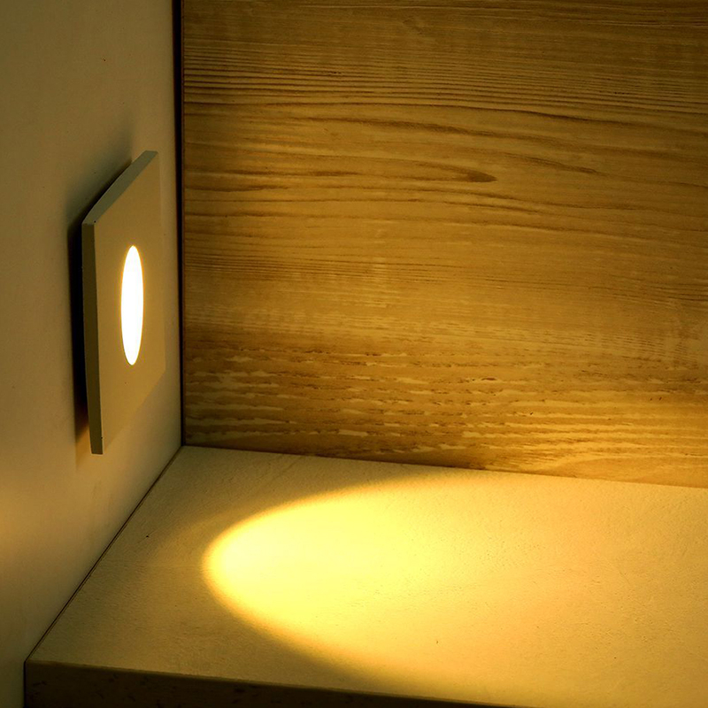 SPOT LED STEPLIGHT 3W 3000K ALB CALD [12]