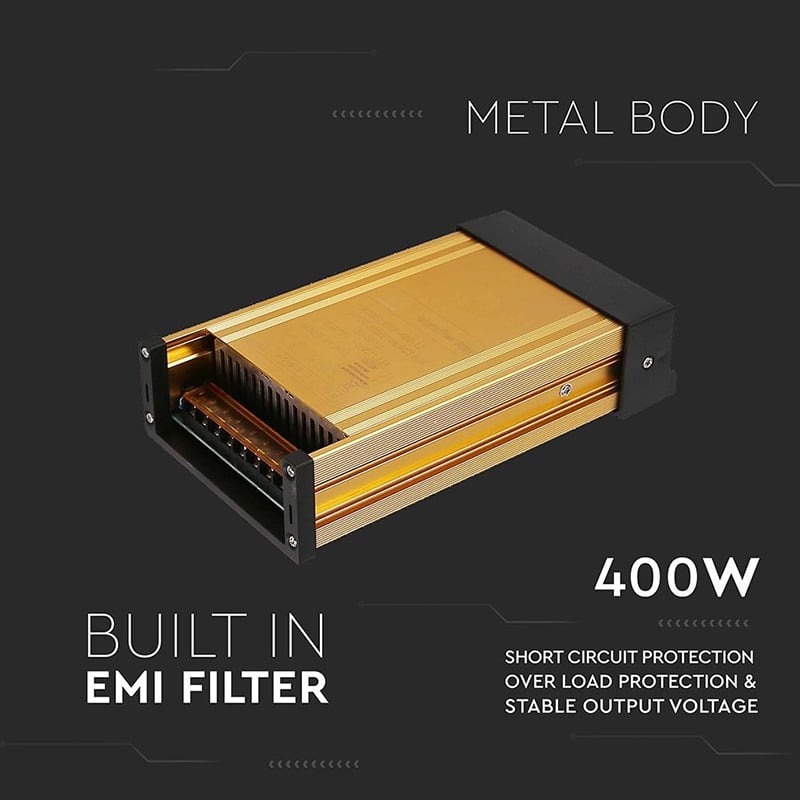 Sursă Alimentare LED 12V 400W 33.3A IP45 V-TAC pentru Benzi LED SKU-3233 [4]