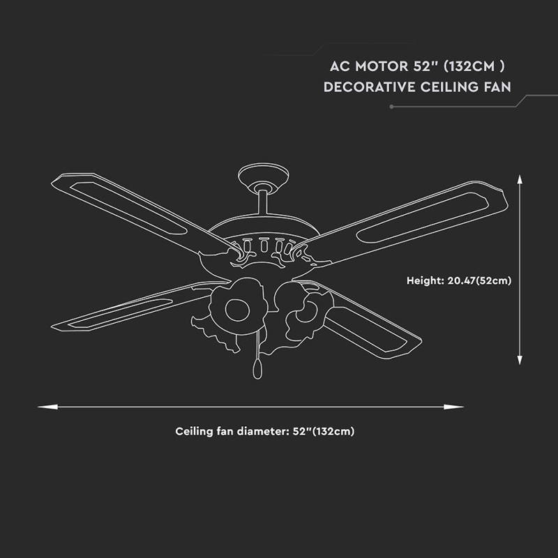 VENTILATOR TIP CANDELABRU 4 X E27 - AURIU [4]