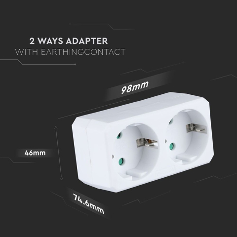 ADAPTOR 2 PRIZE 2X16A MAX 2300W [4]