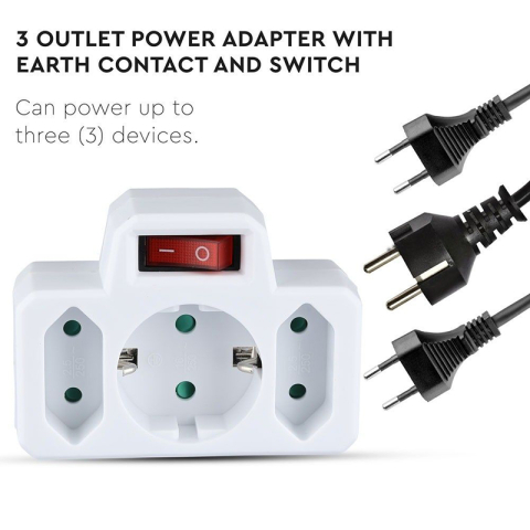 ADAPTOR 3 PRIZE CU INTRERUPATOR 2X2.5A SI 1X16A MAX 3680W [7]