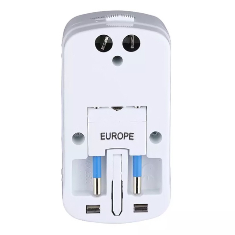 ADAPTOR UNIVERSAL PRIZA (UK,US,EU) CU PROTECTIE SI 2USB 2.1A [3]