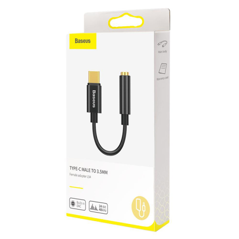 ADAPTOR USB-C - JACK 3.5MM BASEUS - NEGRU [6]